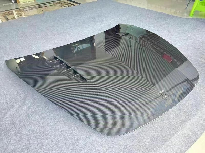 2017-2019 for  Panamera 971 Topcar Style Dry Carbon Fiber Bonnet & Front Luggage Compartment New Condition Cover